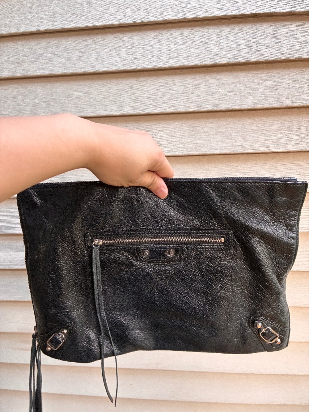 Authentic balenciaga clutch bag